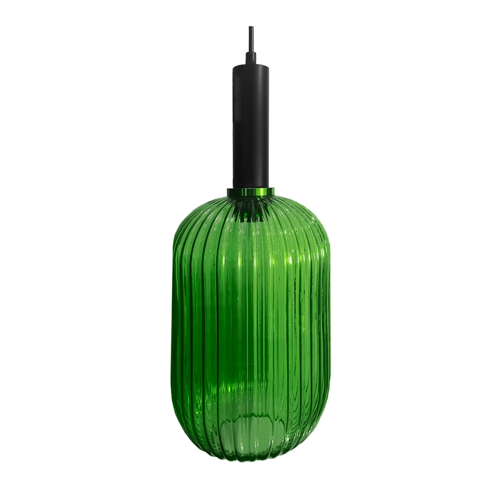 COLGANTE LL-84477/1M BK+GREEN 1*E27