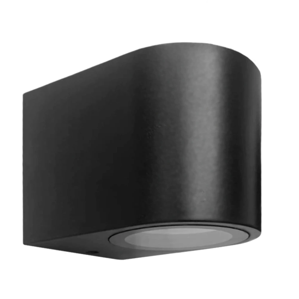APLIQUE DE PARED LL-TS127-1 GU10 NEGRO IP65 80MM