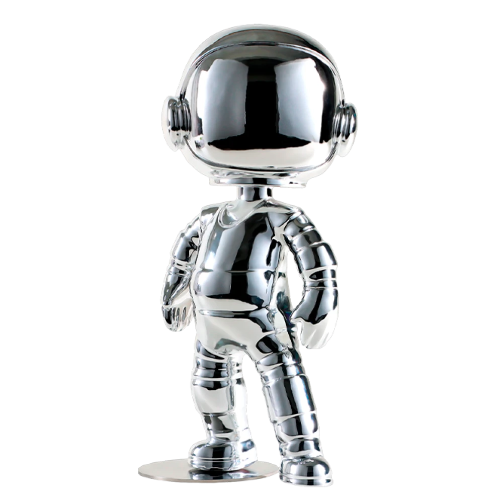 ROBOT SCULPTURE SILVER