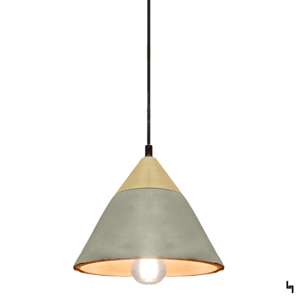 COLGANTE CEMENT WOOD LAMP