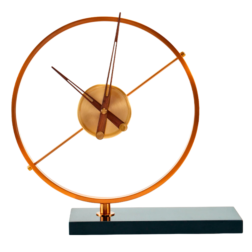 TABLET OP CLOCK IRON-MARBLE
