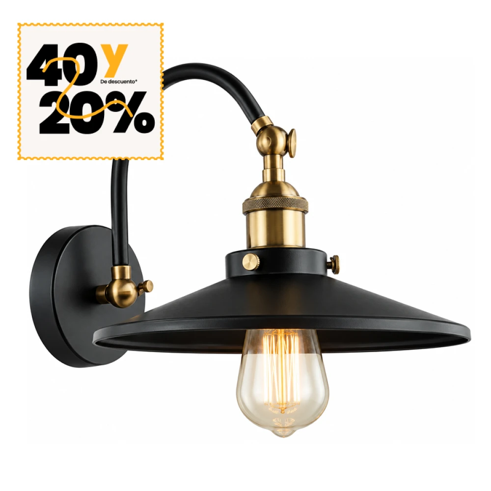 APLIQUE D/PARED INT/DECOR. 1*E27 83458/1 GD+NG