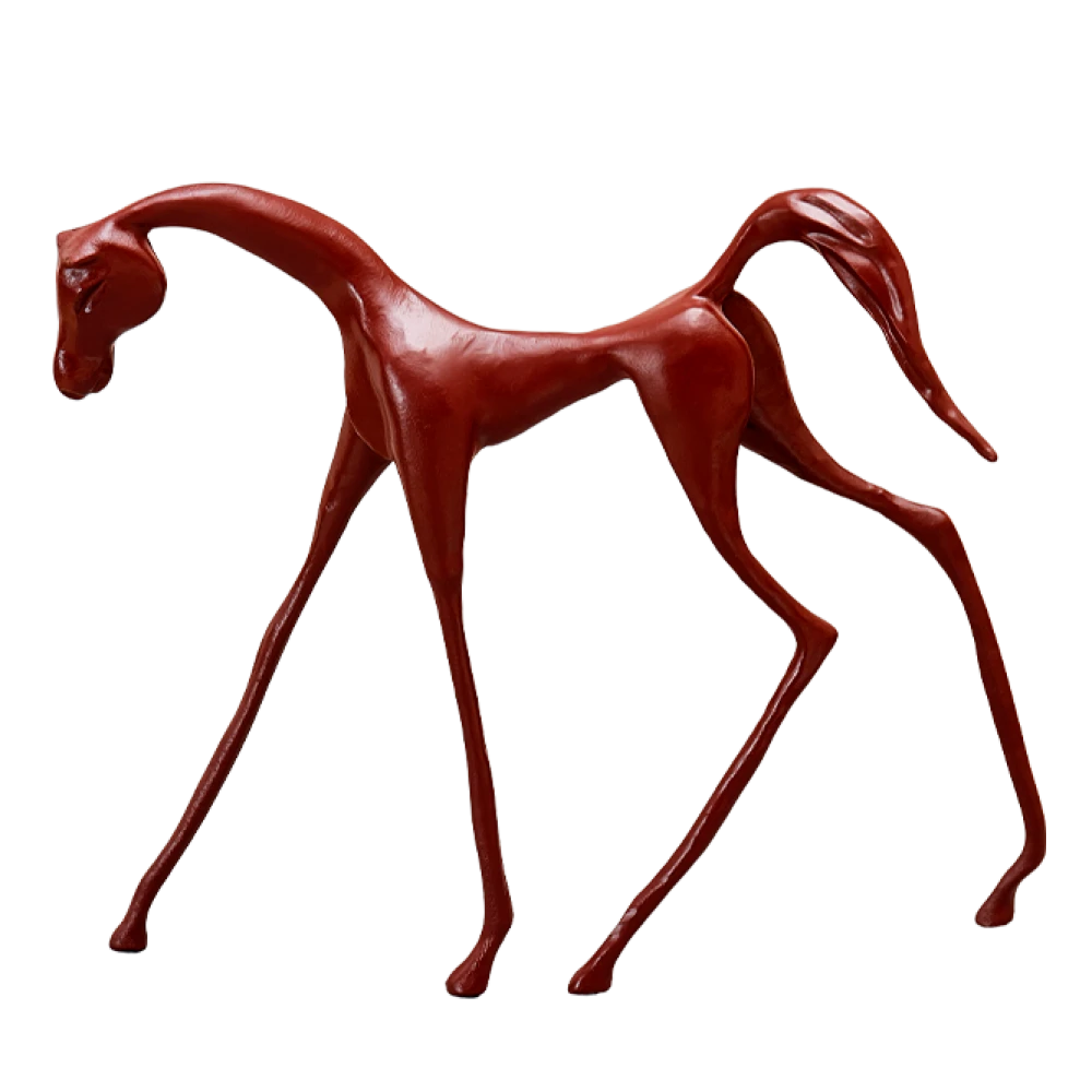 HORSE SCUPTURE RED