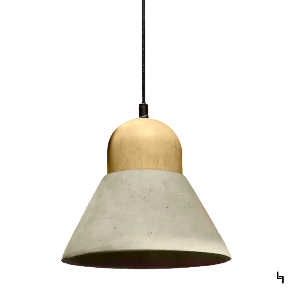COLGANTE CEMENT WOOD LAMP