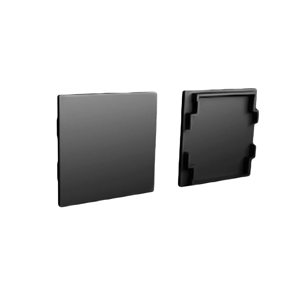 PAR DE TAPAS FINALES LL-5050H NEGRO PERFIL COLGANT