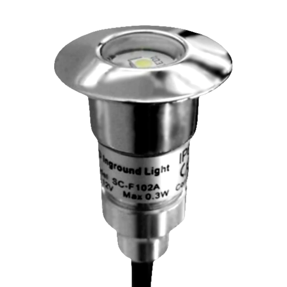 EMBUTIDO P/PISO LL-F102A 24*38.5MM 12V 3W IP65