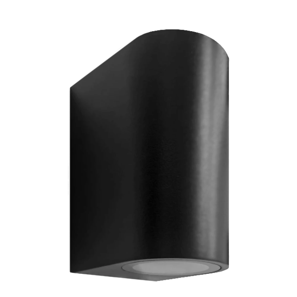 APLIQUE DE PARED LL-TS127-2 GU10 NEGRO IP65 180MM