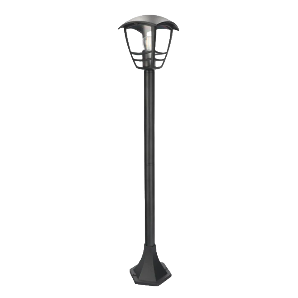 POSTE RUSTICO NEGRO MATE 072-PS