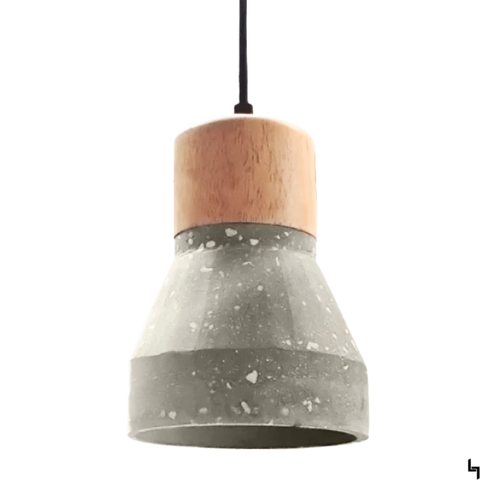COLGANTE CEMENT WOOD LAMP