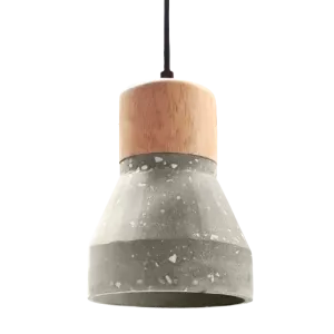 COLGANTE CEMENT WOOD LAMP