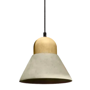 COLGANTE CEMENT WOOD LAMP