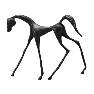 HORSE SCULPTURE DARK-BRONZE